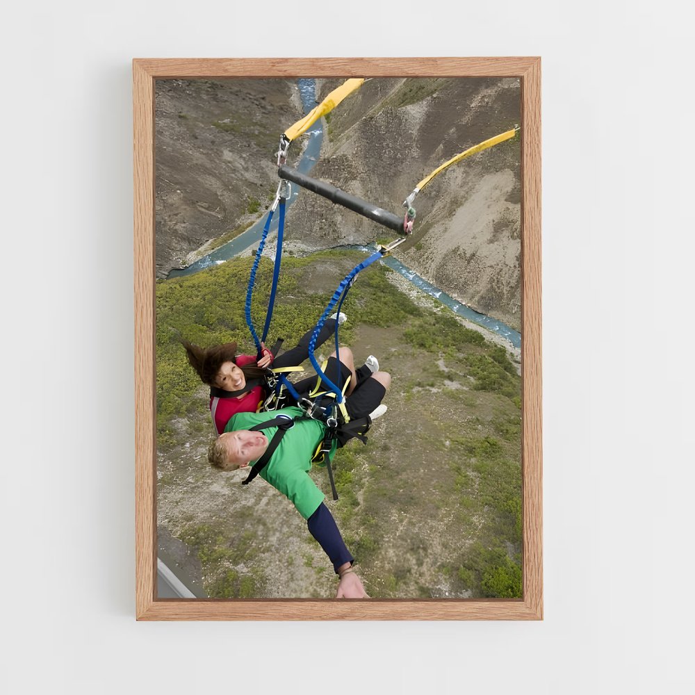 Poster Descente Épique – affiche Saut à l’élastique (vue 4)
